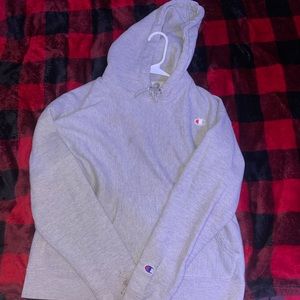 Grey champion hoodie